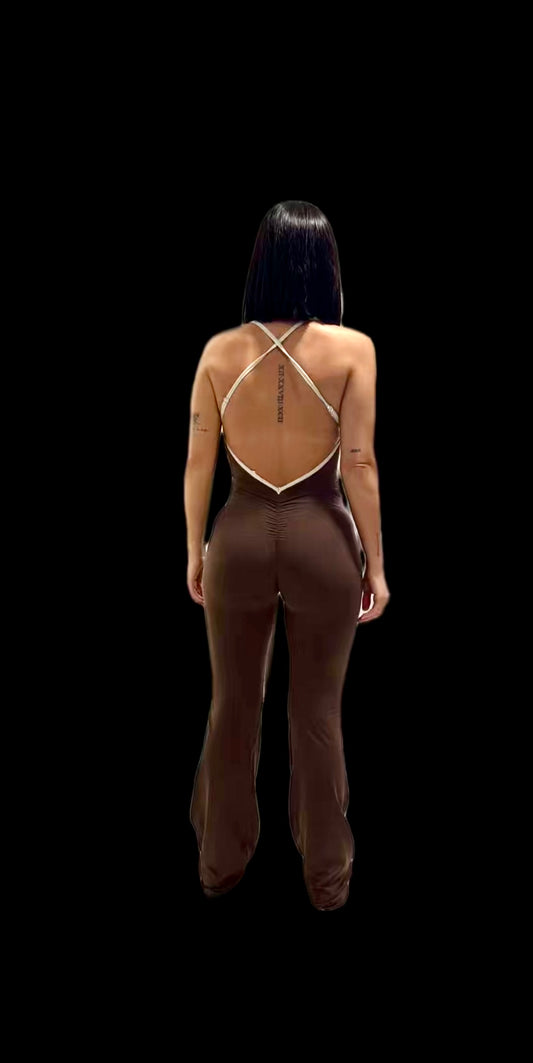 Brown Jumpsuit
