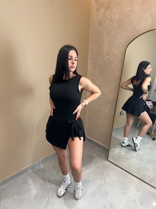 Black Romper Dress