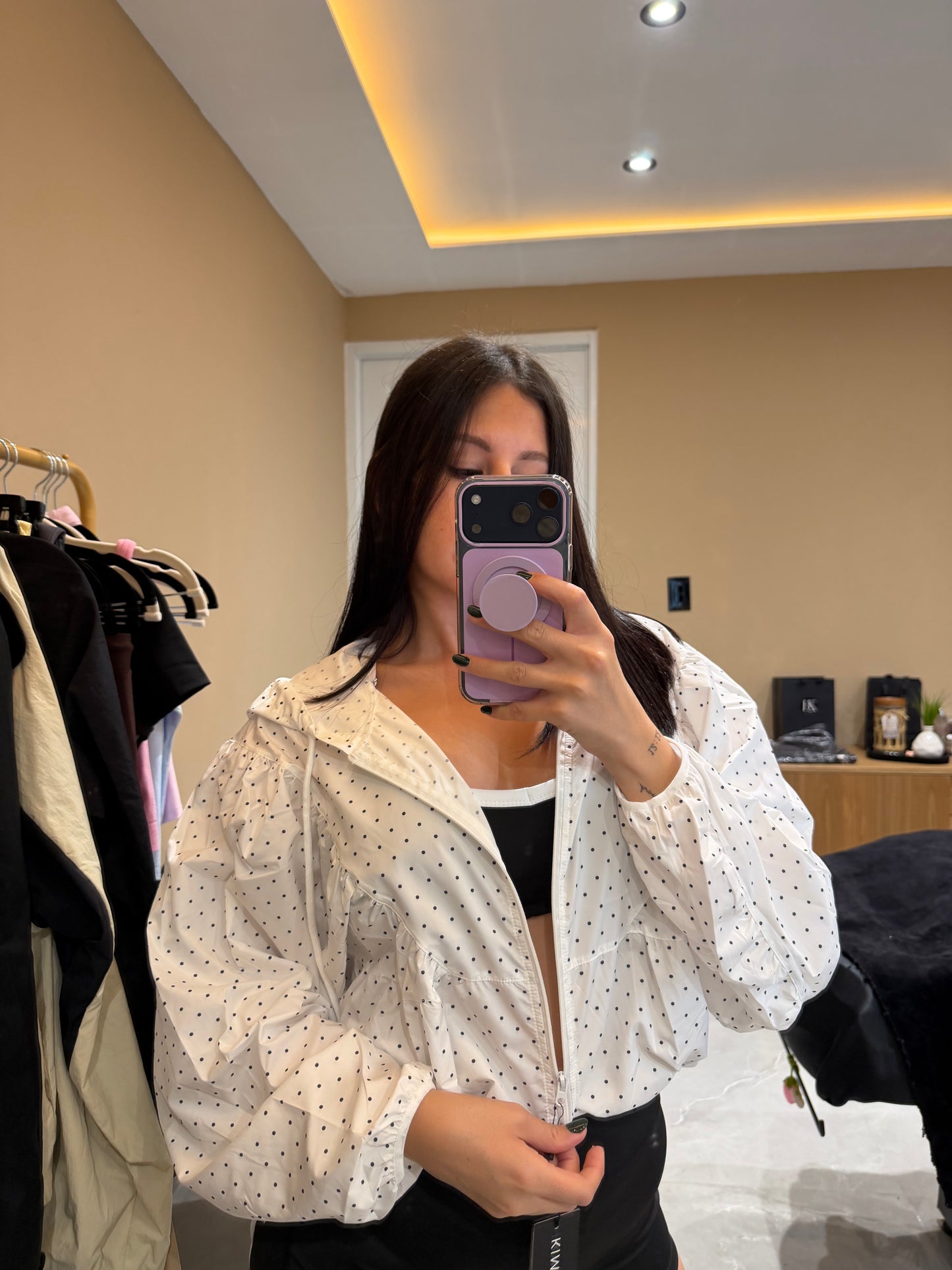 Polka Dot White